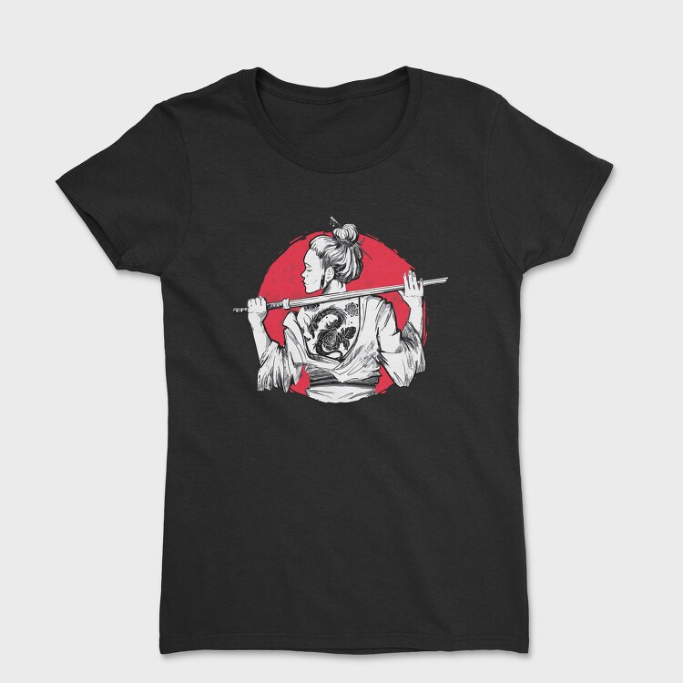 Samurai Girl Tattoo, Tricou Femei