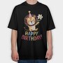 Lion Party Flower, Tricou Oversize Barbati (Unisex)
