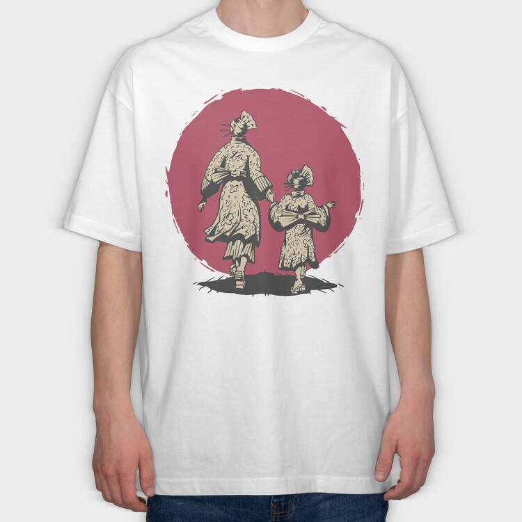 Samurai Mother, Tricou Oversize Barbati (Unisex)