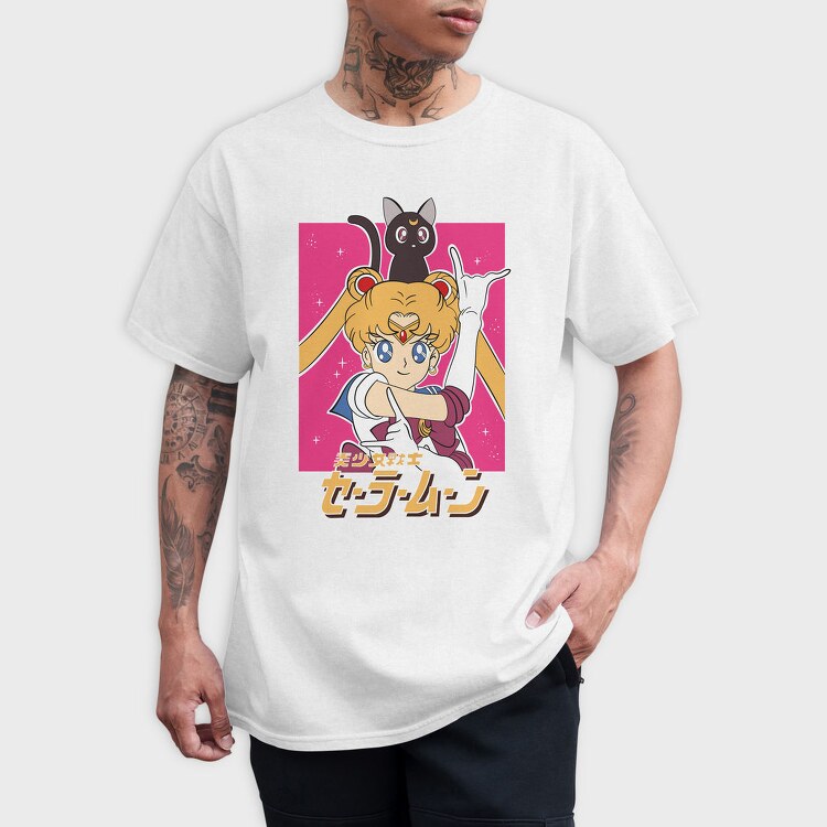 Sailor Moon Moonlight 4, Tricou Barbati (Unisex)