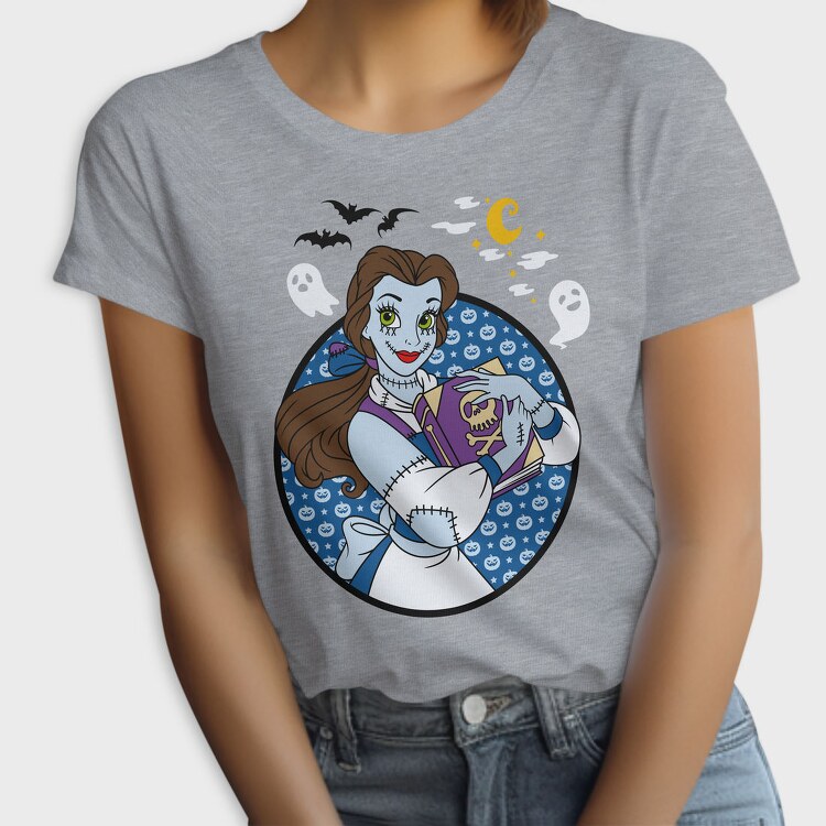 Skeleton Belle Book, Tricou Femei