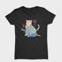 Samurai Cat Traditional, Tricou Femei