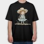Little Girl Hat, Tricou Oversize Barbati (Unisex)