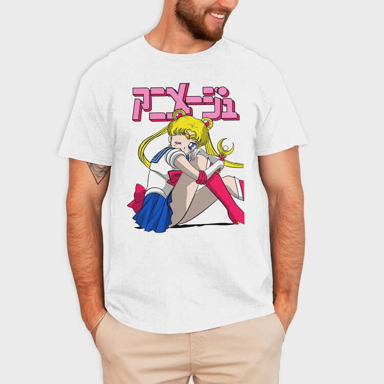 Sailor Moon Moonlight, Tricou Barbati (Unisex)