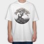 Sakura Tree, Tricou Oversize Barbati (Unisex)