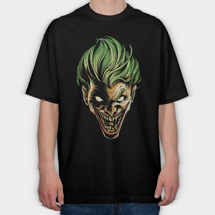 Jokers Grin 1, Tricou Oversize Barbati (Unisex)