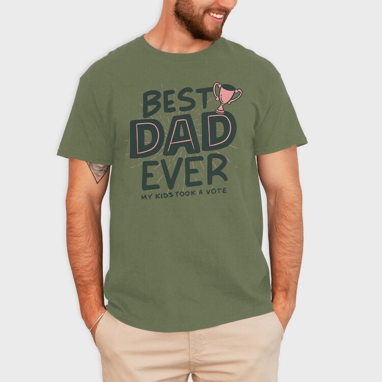 Best Dad Ever, Tricou Barbati (Unisex)