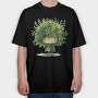 Leaf Hat Gnome, Tricou Oversize Barbati (Unisex)