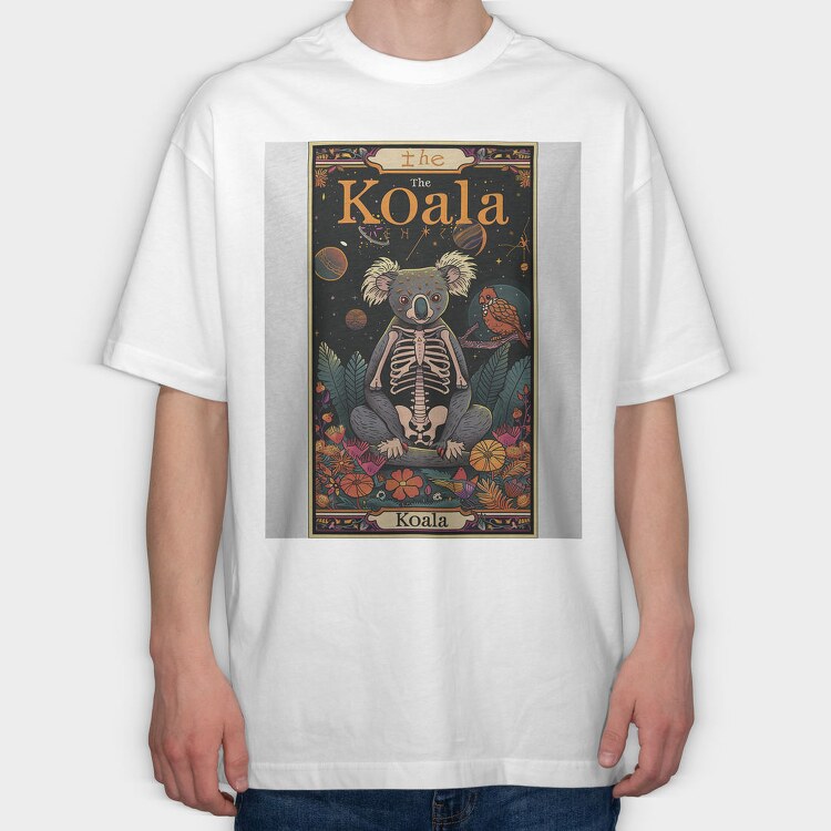 Koala Skeleton Funny, Tricou Oversize Barbati (Unisex)
