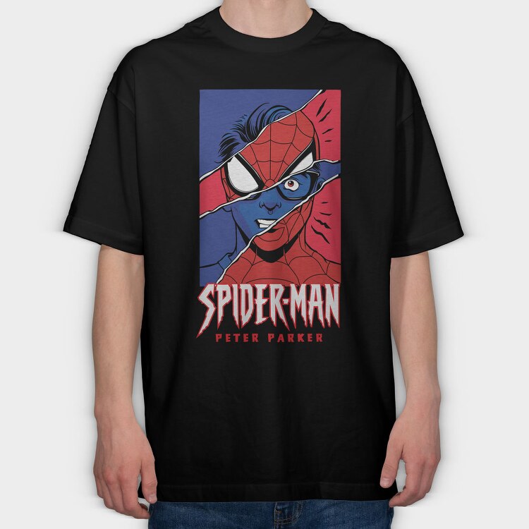 Spiderman Patriot, Tricou Oversize Barbati (Unisex)