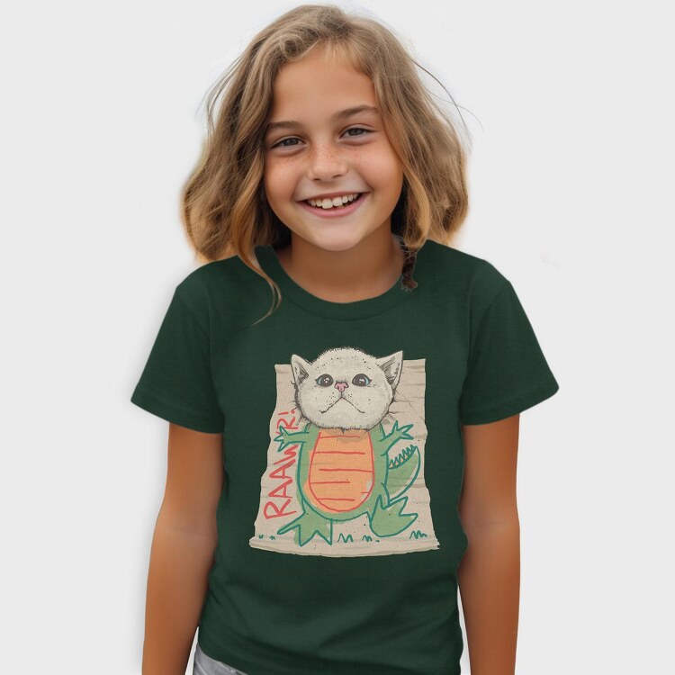 Dinosaur Cat, Tricou Copii