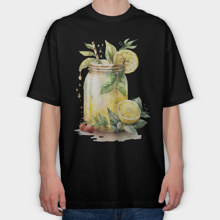 Lemonade Leaves Lemon, Tricou Oversize Barbati (Unisex)