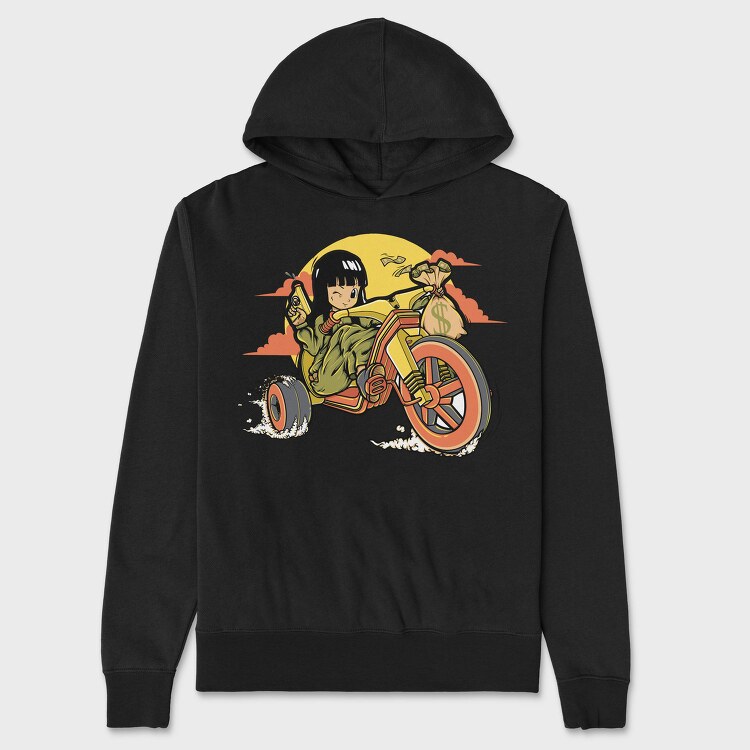 Ani Bike Ride, Hanorac Oversize Barbati (Unisex)
