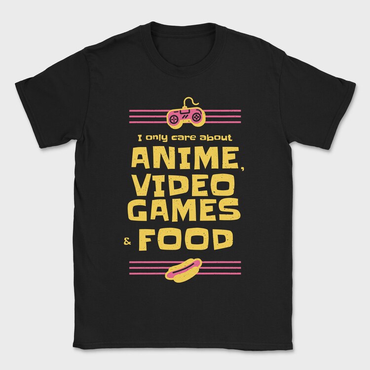 Anime Game Food Fest, Tricou Barbati (Unisex)