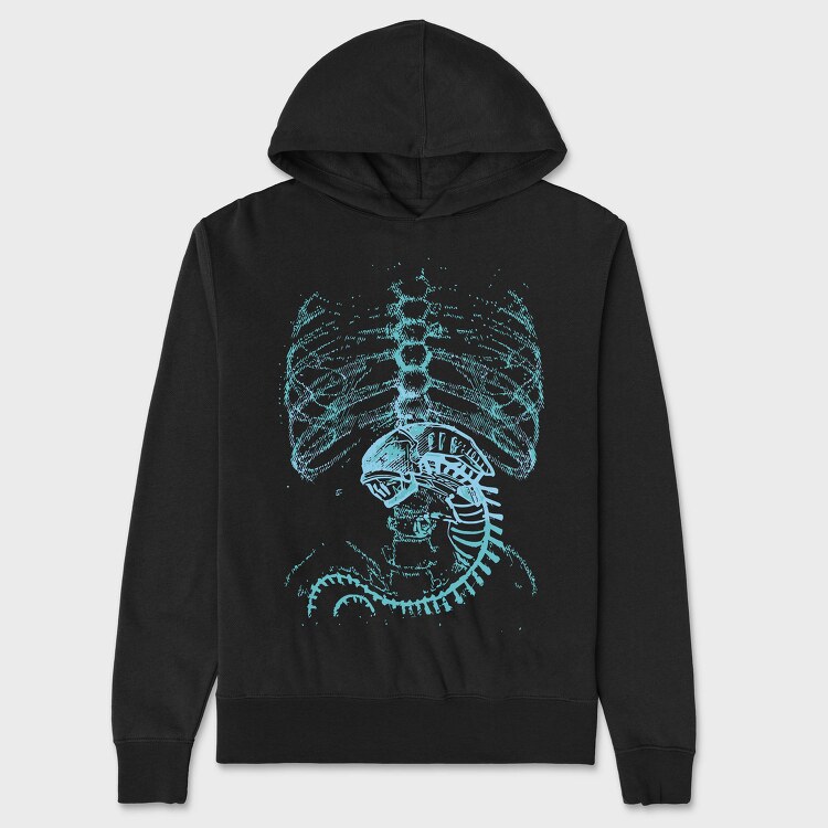 Astronaut Sketch, Hanorac Oversize Barbati (Unisex)
