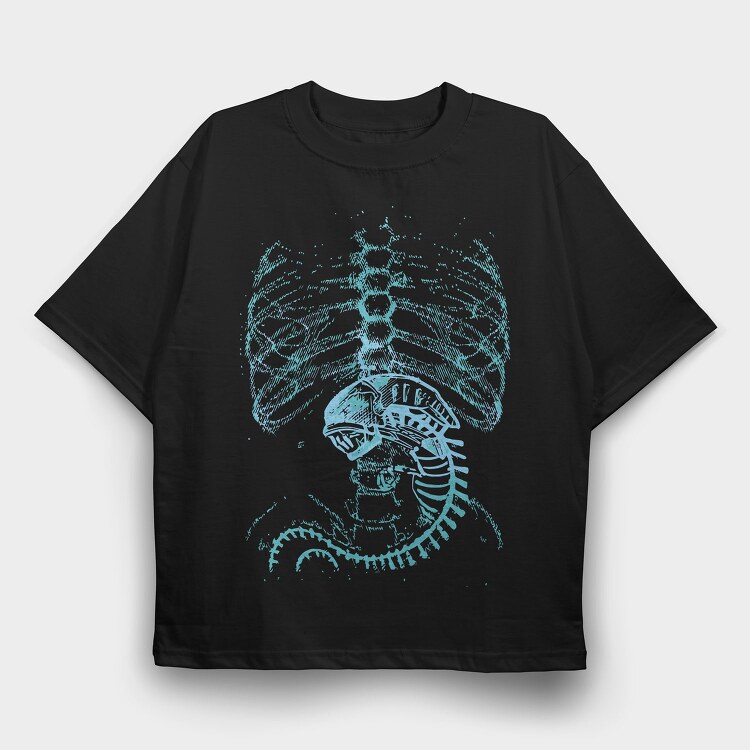 Astronaut Sketch, Tricou Oversize Barbati (Unisex)