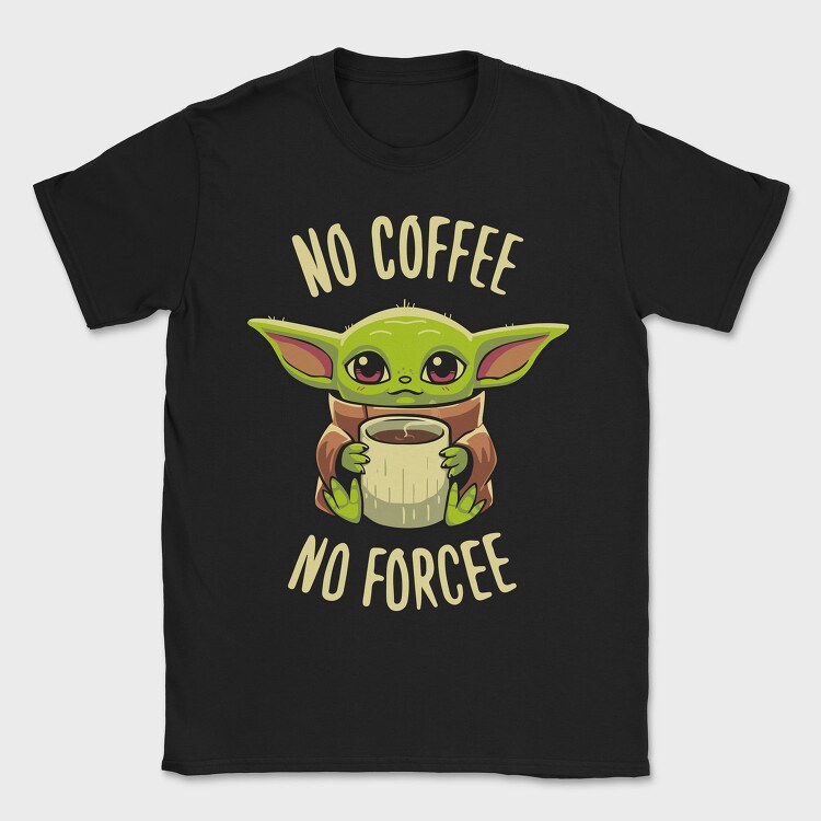 Baby Yoda Coffee, Tricou Barbati (Unisex)