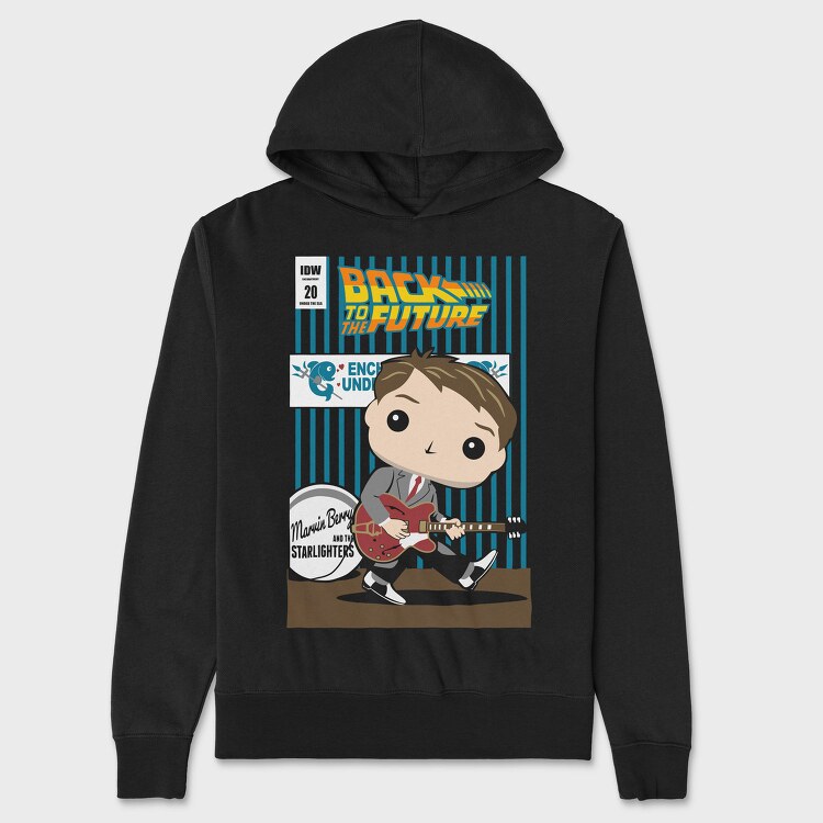 Back To The Future Guitar Boy, Hanorac Oversize Barbati (Unisex)