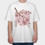 Sakura Blossom Flower, Tricou Oversize Barbati (Unisex)