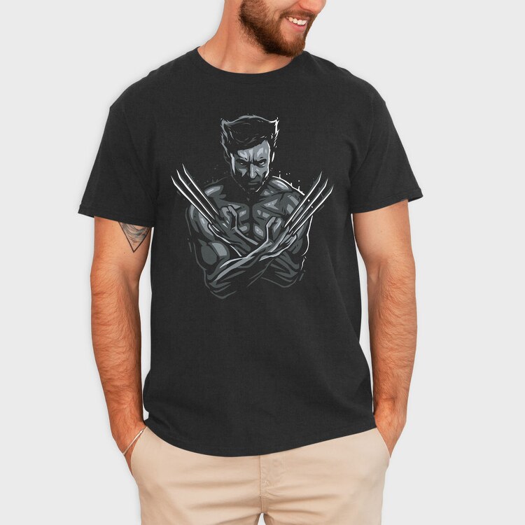 Wolverine Claws Out 1, Tricou Barbati (Unisex)