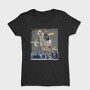 Angel Cats Surreal Collage, Tricou Femei