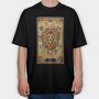 Leo Lion Floral, Tricou Oversize Barbati (Unisex)