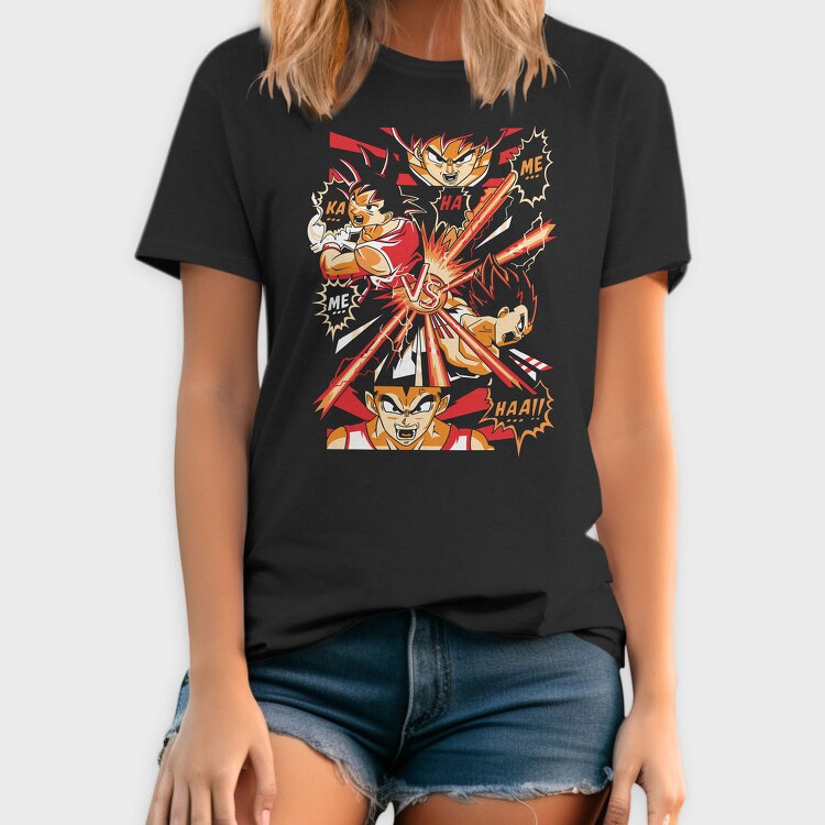 Goku Vs Vegeta, Tricou Barbati (Unisex)