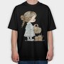 Little Girl Basket, Tricou Oversize Barbati (Unisex)