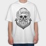Sailor Skull, Tricou Oversize Barbati (Unisex)