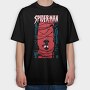 Spiderman Web City, Tricou Oversize Barbati (Unisex)