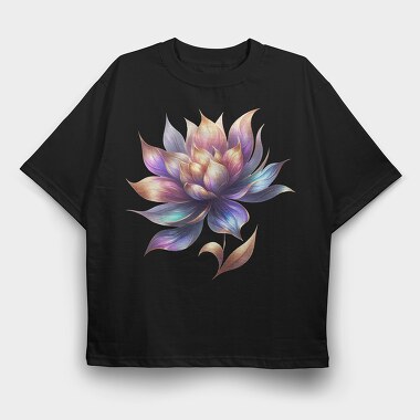 Lotus Mystique Glow, Tricou Oversize Barbati (Unisex)