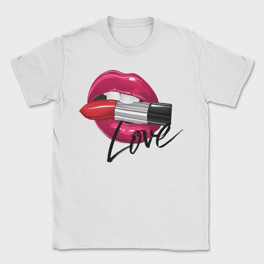 Love Lip Bite, Tricou Barbati (Unisex)