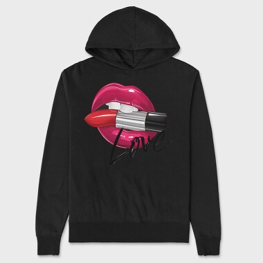 Love Lip Bite, Hanorac Oversize Barbati (Unisex)