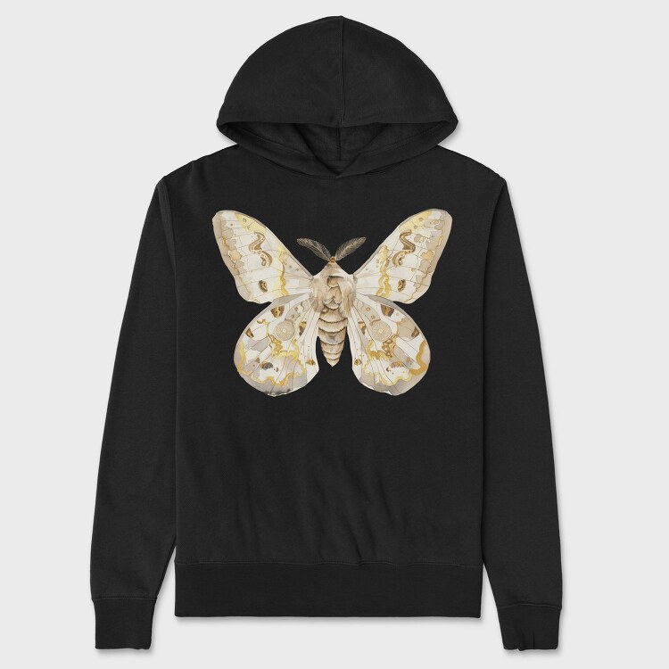 Lunar Moon Moth, Hanorac Oversize Barbati (Unisex)