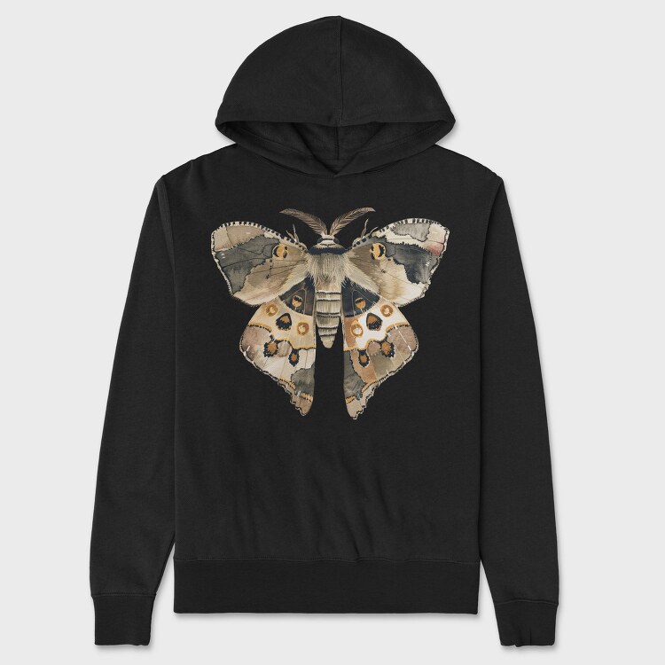 Lunar Moth Wings, Hanorac Oversize Barbati (Unisex)
