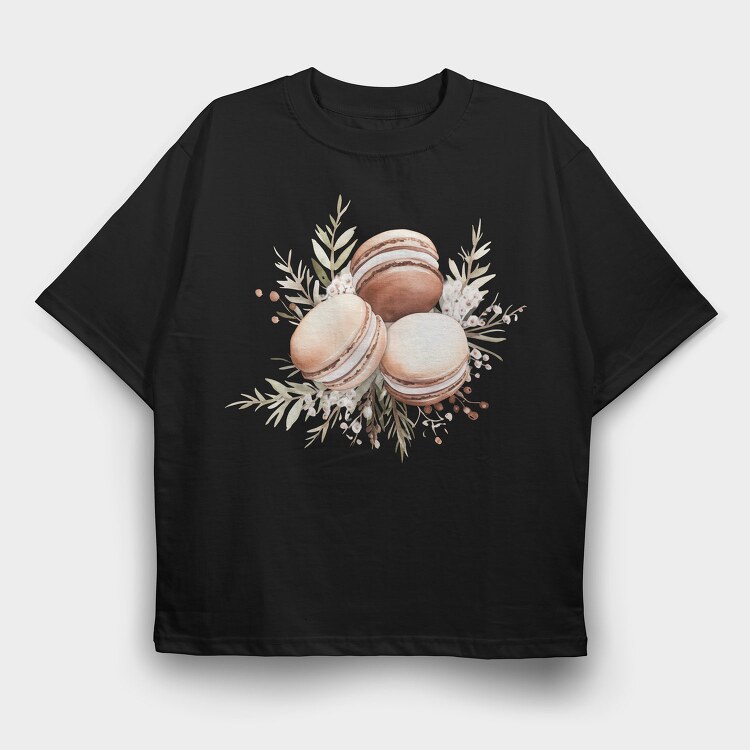 Macarons Bouquet, Tricou Oversize Barbati (Unisex)
