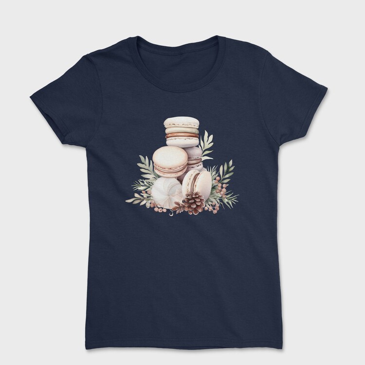 Macarons Christmas Ornaments, Tricou Femei
