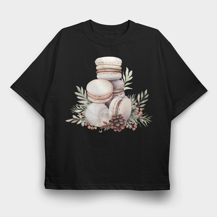 Macarons Christmas Ornaments, Tricou Oversize Barbati (Unisex)