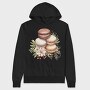 Macarons Flowers Garden, Hanorac Oversize Barbati (Unisex)