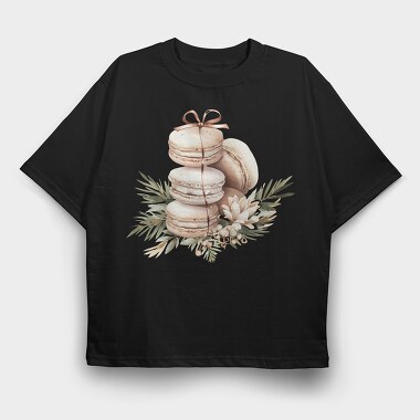 Macarons With Bow, Tricou Oversize Barbati (Unisex)