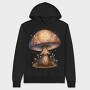 Magic Mushroom Art, Hanorac Oversize Barbati (Unisex)