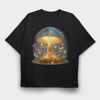 Magic Mushroom Spirit, Tricou Oversize Barbati (Unisex)