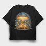 Magic Mushroom Spirit, Tricou Oversize Barbati (Unisex)