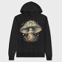 Magic Mushroom Swirls, Hanorac Oversize Barbati (Unisex)