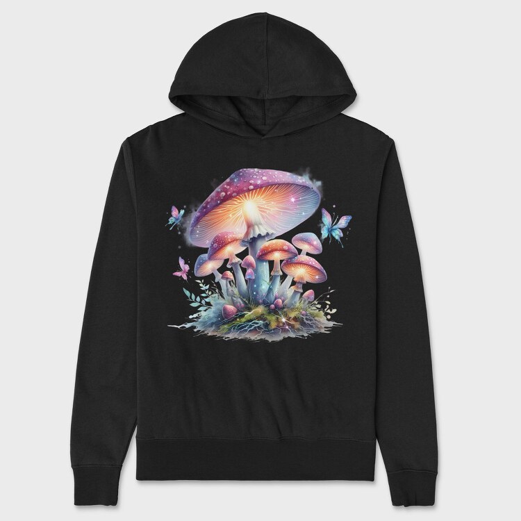 Magic Mushrooms Clips, Hanorac Oversize Barbati (Unisex)