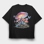 Magic Mushrooms Clips, Tricou Oversize Barbati (Unisex)