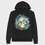 Magic Mushrooms Swirls, Hanorac Oversize Barbati (Unisex)