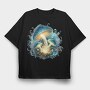 Magic Mushrooms Swirls, Tricou Oversize Barbati (Unisex)
