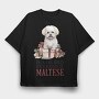 Maltese Christmas Presents, Tricou Oversize Barbati (Unisex)