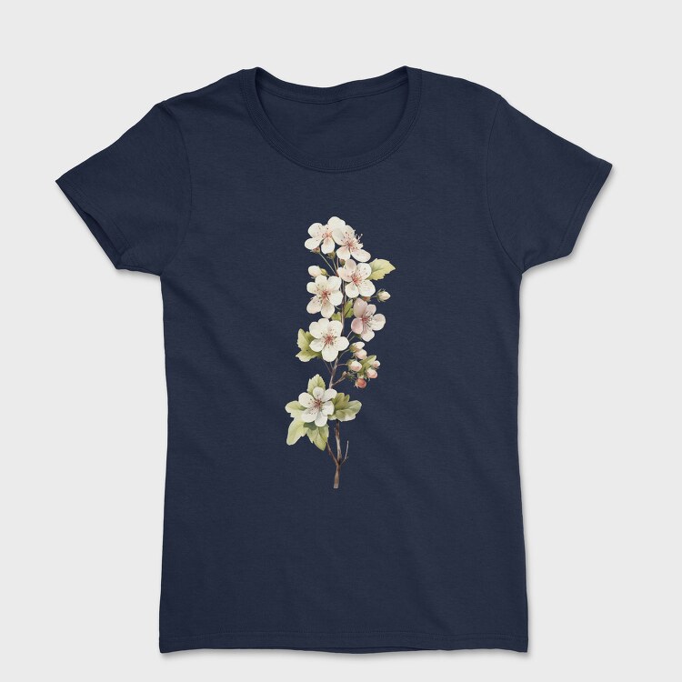May Hawthorn Flowers, Tricou Femei